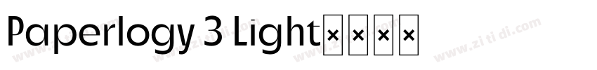 Paperlogy 3 Light字体转换 Paperlogy 3 Light字体转换